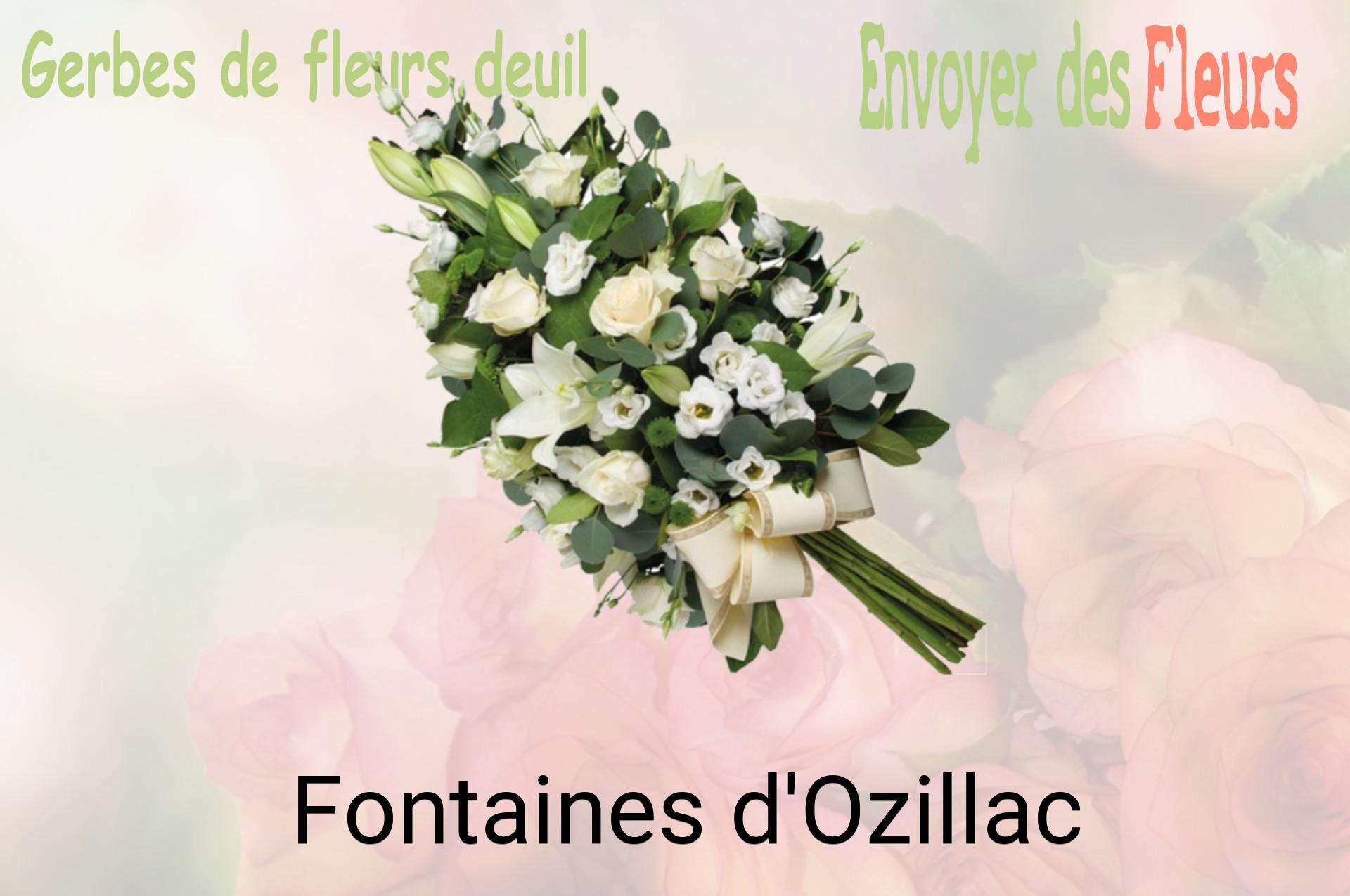 Gerbe de fleurs de deuil livrée à Fontaines-d'Ozillac